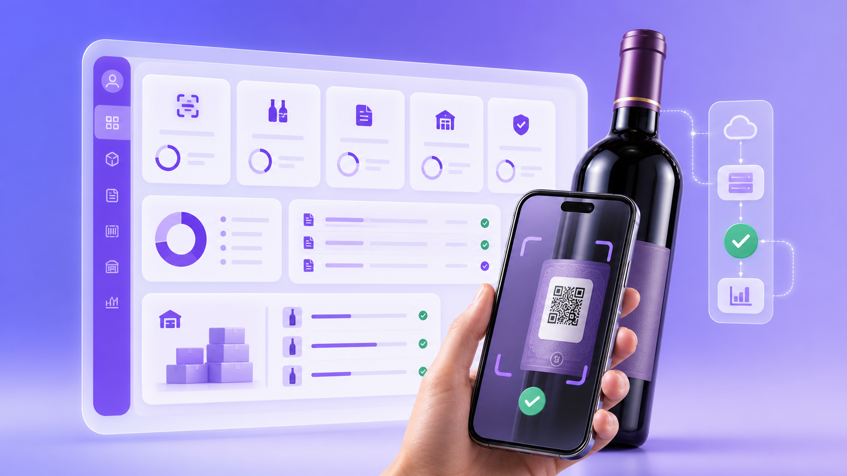 SmartInventory: сканирование марки, проверка бутылки и остатки склада